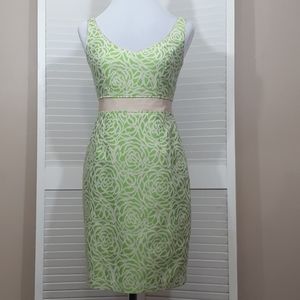 Maggy London Green Floral Print Dress